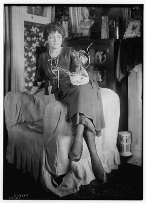 Sylva,plants,chairs,furniture,women,dresses,clothing,portraits,Bain News