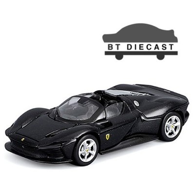 MAISTO SPEED ICONS FERRARI DAYTONA SP3 1/64 DIECAST MODEL CAR BLACK 15710