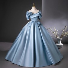 Classic Satin Party Dress 15 Quinceanera Dresses Ball Gown Exquisite Prom Dress