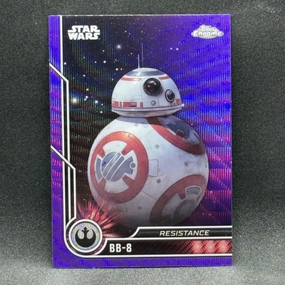 BB-8 PURPLE WAVE 2023 Topps Chrome Star Wars #54 Resistance Droid