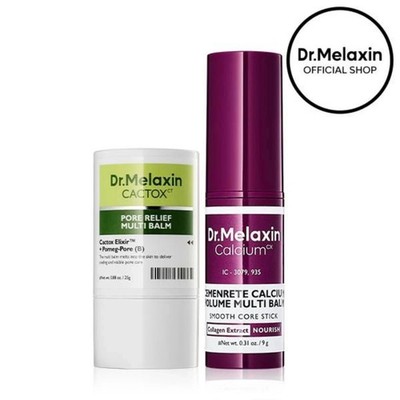Dr.Melaxin Official Pore Firming Duo|Cactus Cooling & Eye Stick for Skin Repair-