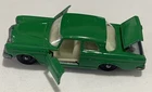 1960s Matchbox Lesney No. 46 Mercedes 300 SE Green White Interior Metal Base