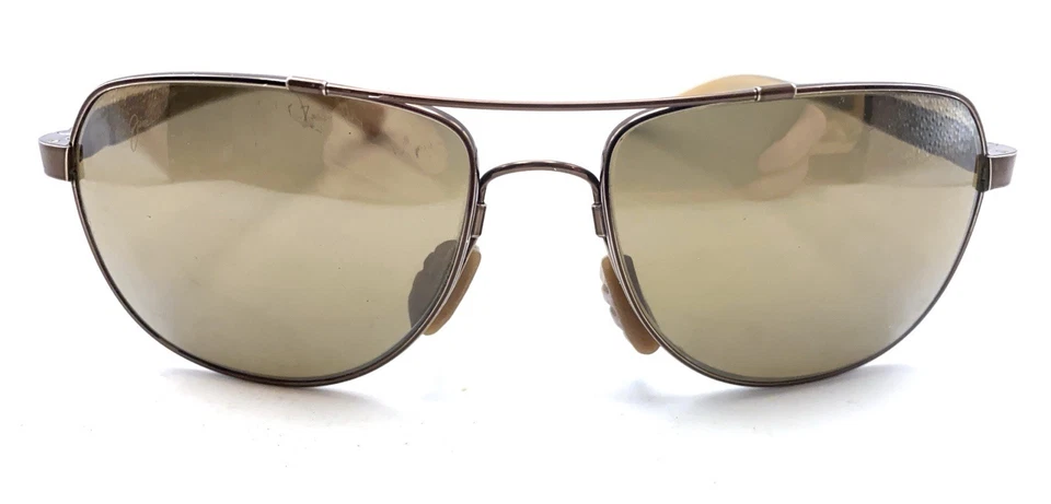 Maui Jim Guardrails MJ-327-23 Brown Aviator Sunglasses Frames 58-17 130 Japan - Image 2 of 4