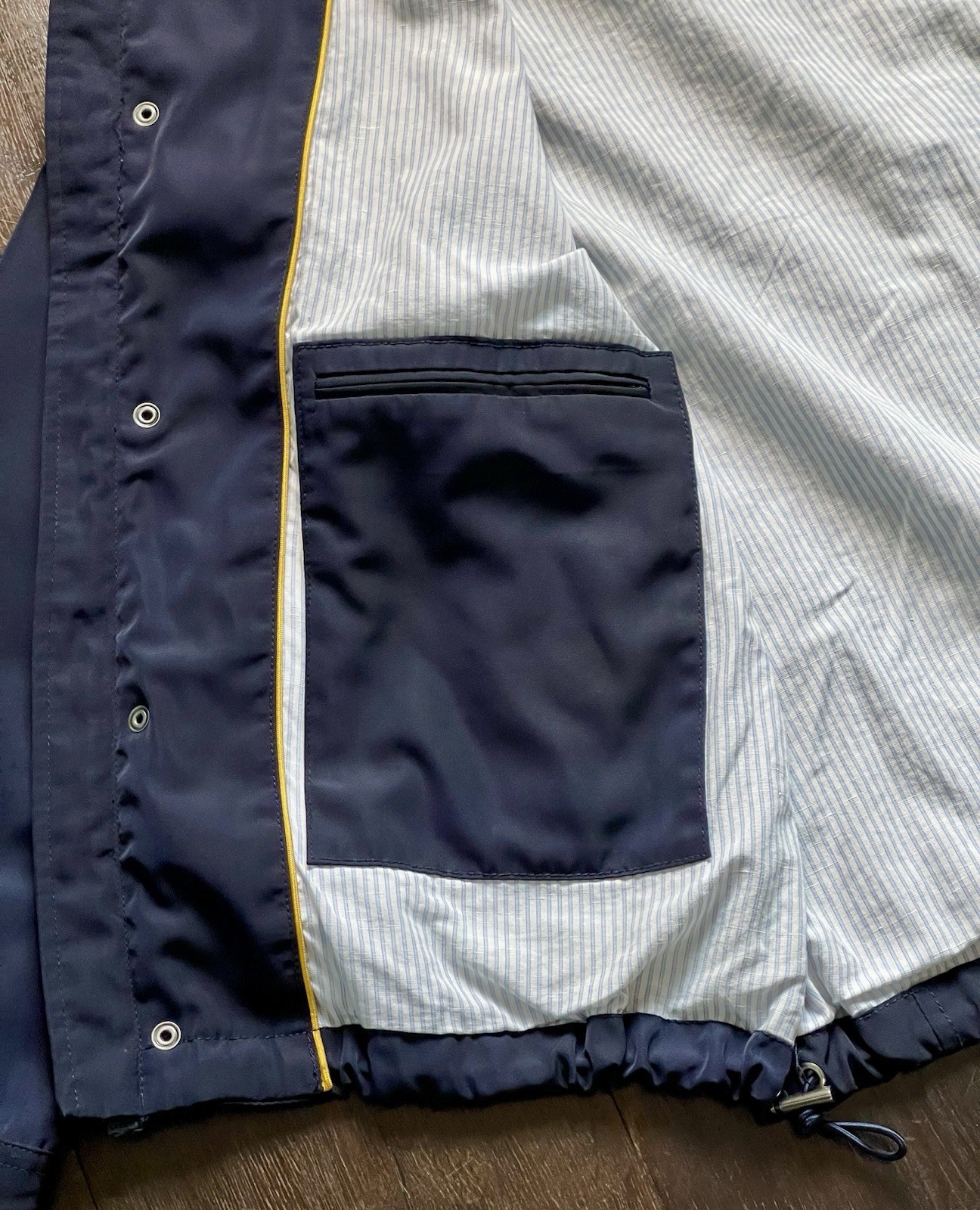 Robert Talbott Carmel Navy Jacket Wind/Water Resi… - image 12