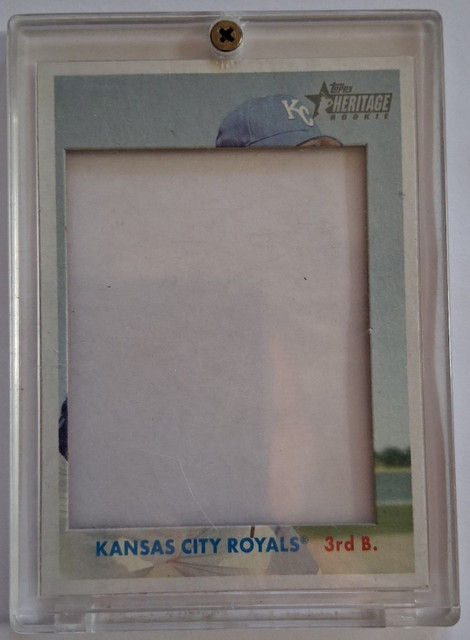 2006 Topps Heritage #255 - Alex Gordon - KC Royals - Cut-Out SSP - Tough card!