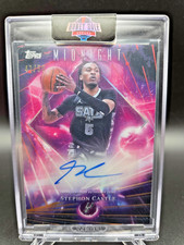 2025-26 Topps Midnight Stephon Castle Dark Matter Auto 41/50 Spurs #DMA-SCA