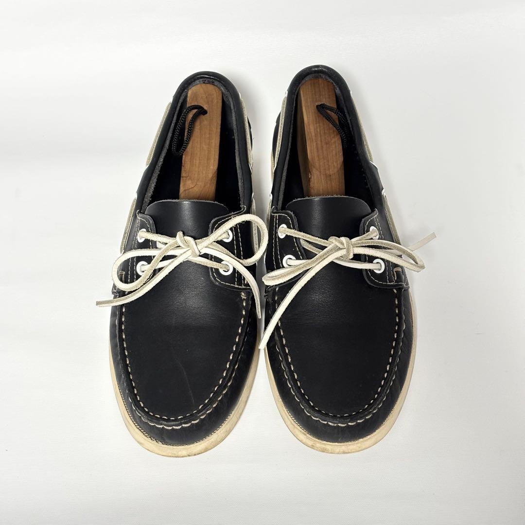Paraboot Navy BIRTH MARINE Leather Deck Shoes 7.5 | eBay
