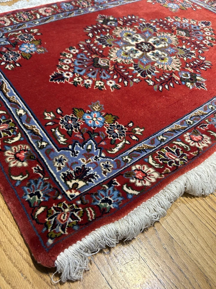 2 alfombras Kashawn hechas a mano gemelas muy únicas y raras tejidas lateralmente 3’5x2’5 Foto 4 de 4