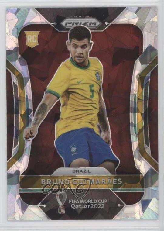 2022 Panini Prizm World Cup Qatar Ice Prizm Bruno Guimaraes #27 13r9