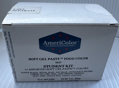AmeriColor Student Kit, Soft Gel Paste, 12 .75 Ounce Bottles