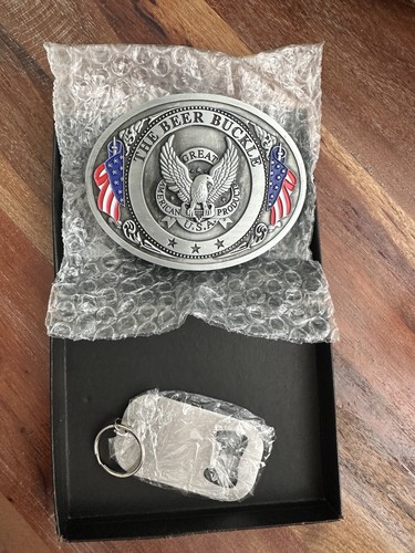 The Beer Buckle Silver Tone Flower Swirl Can Drink Holder Belt Buckle