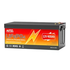 12V 400Ah LiFePO4 Lithium Battery Deep Cycles 5120Wh Power 200A BMS for RV Solar