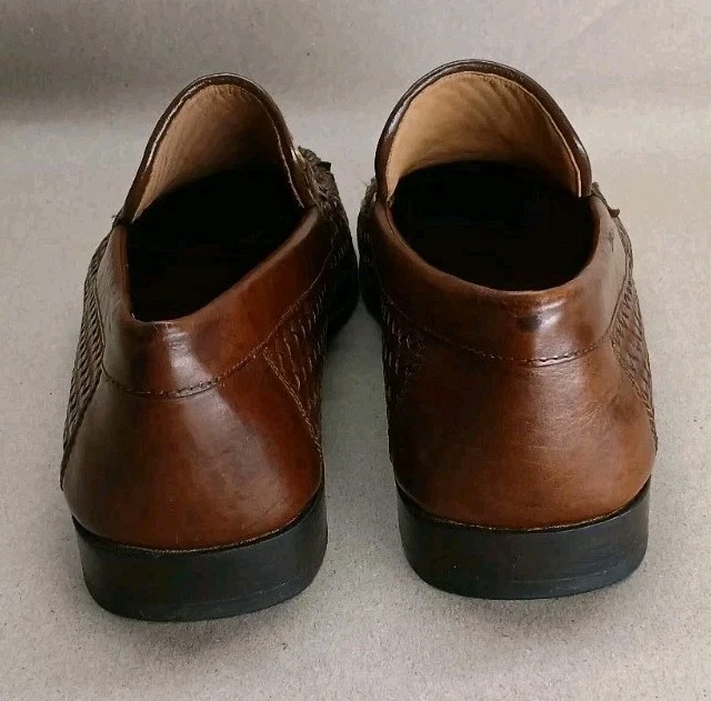 Zapatos de vestir Bruno Magli Sanson 3 totalmente tejidos de cuero para hombre talla 10M de EE. UU. Foto 4 de 4