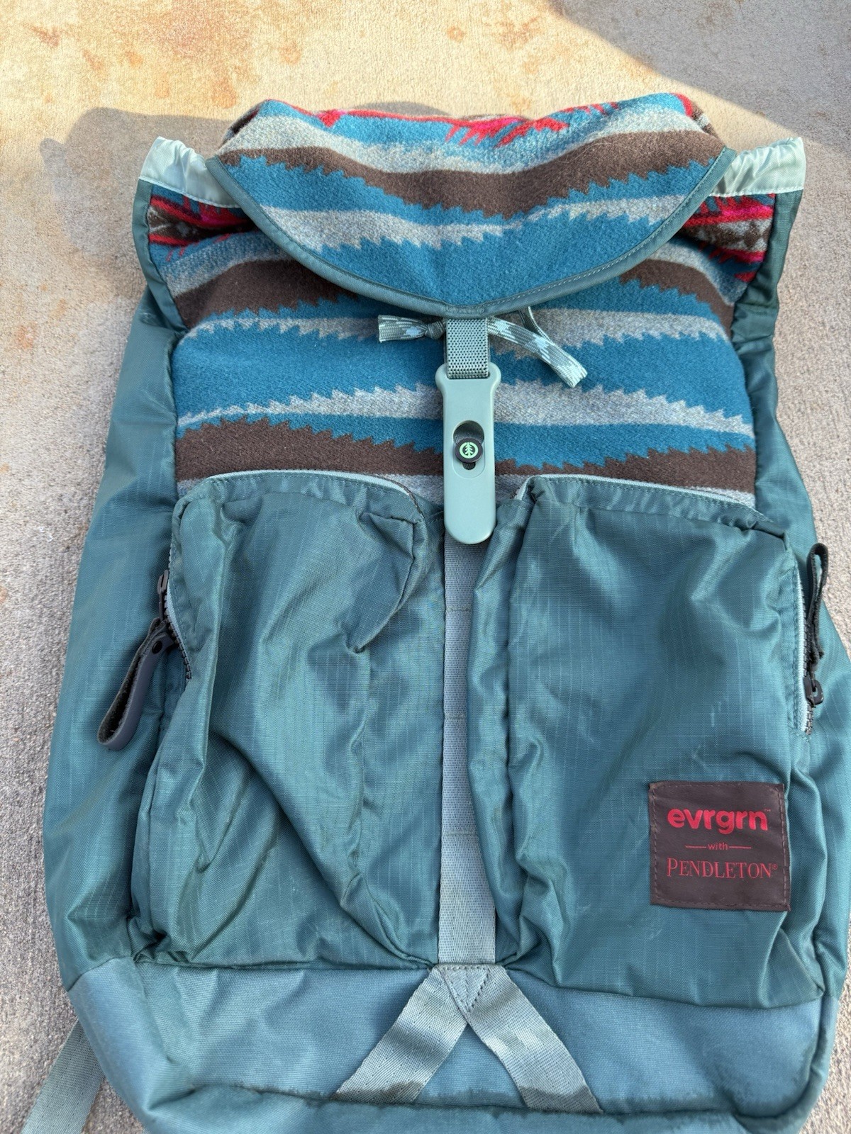 Pendleton Evrgrn Backpack Wool Nylon Backpacking … - image 2