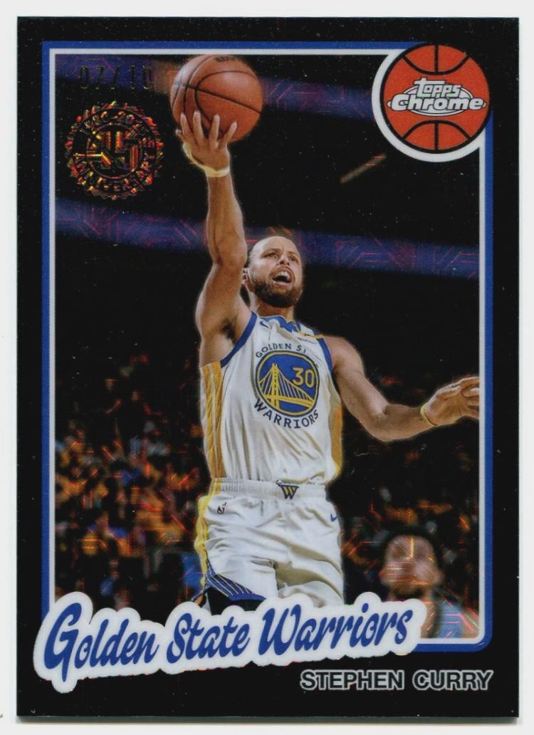 2025-26 Topps Basketball Stephen Curry Silver Pack Mojo Black SP 07/10 Warriors