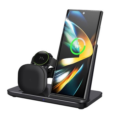 3IN1 Wireless Charger Dock Charging Station For Samsung Galaxy Watch Phone Buds