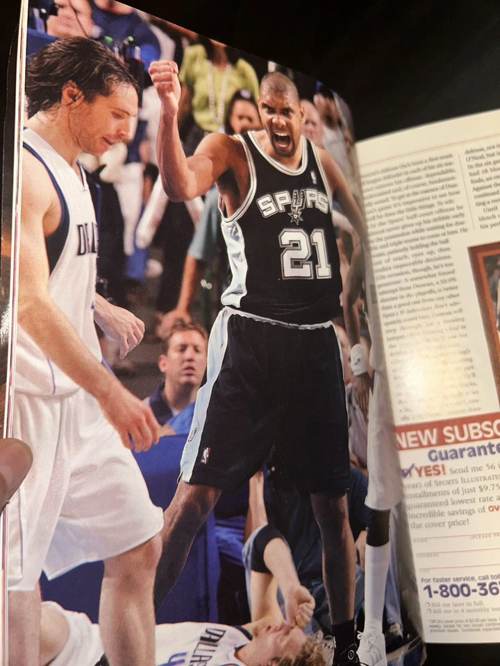 Revista Sports Illustrated Spurs Tim Duncan Championship Edition 2003  Foto 3 de 4