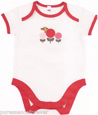 AVON TINY TILLIA BABY MÄDCHEN WEISS/ROSA BODY - Größe 6-9 Monate (Neu/Sld)