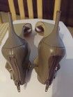 NINE WEST OPEN TOE HEELS SANDAL GREY & BEIGE Size 7.5 M. — photo 4