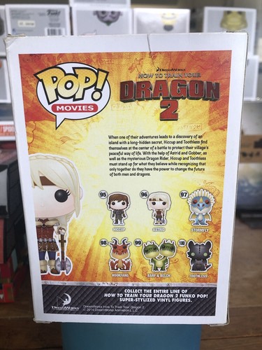 Nuevas películas Funko Pop selladas Cómo entrenar a tu dragón 2 Astrid #96 raras abovedadas - Imagen 4 de 8