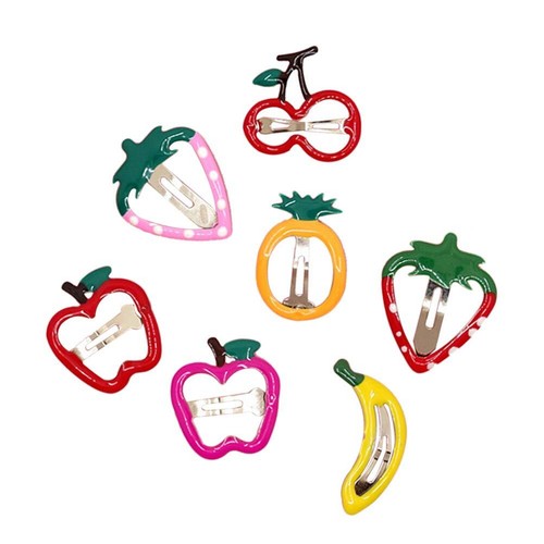 14pcs Hair Clip for Kids with Fruit Shape Hair Barrette for Girls - Picture 7 of 9