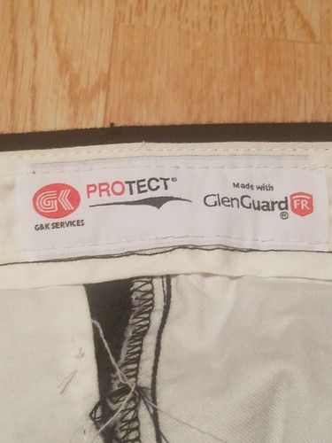 G&K Services Protect Mens 38 Navy Blue Flame Resistant FR HRC2 Work Pants EUC - Picture 4 of 11