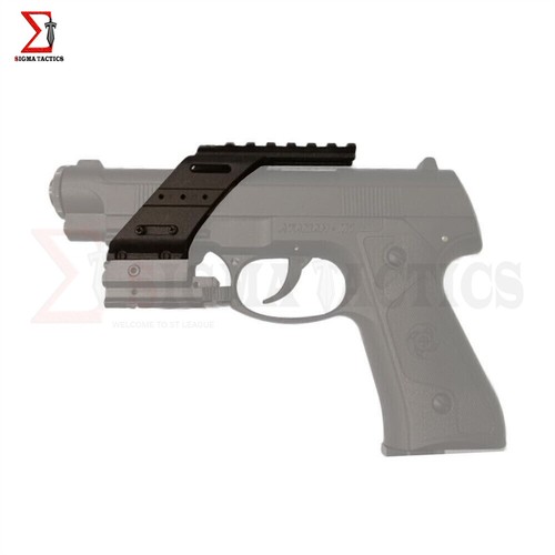 SIGMA TACTICS Universal Pistol Sight Mount - 20mm Picatinny Rail, Black Polymer