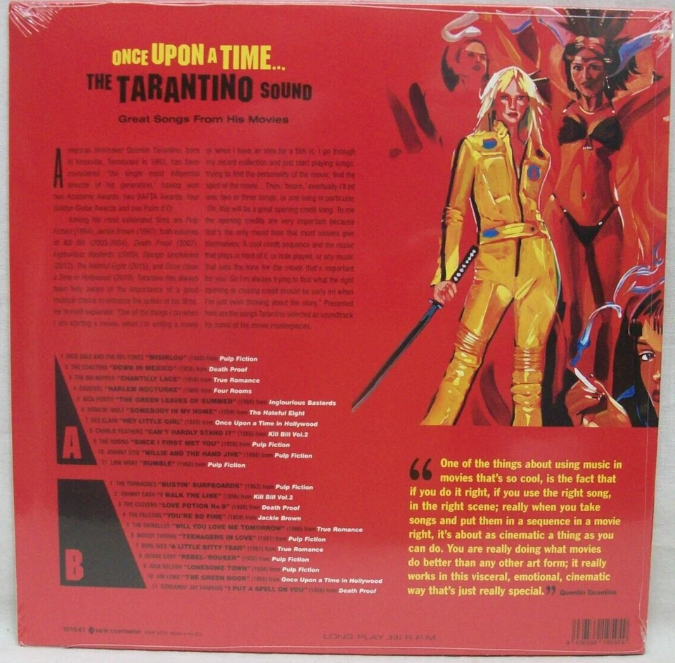NEW & Sealed "Once Upon A Time The Tarantino Sound" LP 180gm Red Vinyl Record - Image 2 of 2