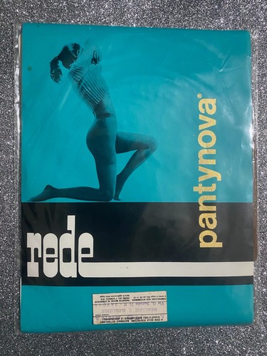 💎 COLLANT VINTAGE REDE PANTYNOVA 15  den PANTYHOSE RHT TUTTONUDO NYLON - Afbeelding 4 van 8