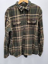 Orvis Flannel Shirt Mens XL Big Bear Heavyweight Plaid Hand Warmer Pockets