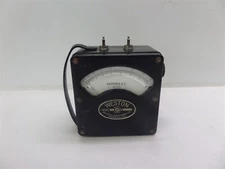 Vintage Weston Instruments Amperes A.C. Meter Adjust For Zero Model 433