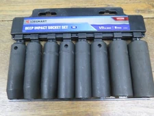 JobSmart 1038281 8 Piece Deep Impact Socket Set