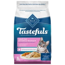 Blue Buffalo Tastefuls Dry Cat Food, Sensitive Stomach, Chicken and Brown Rice,