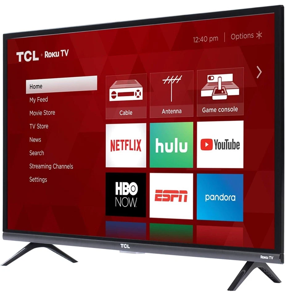 LN TCL 32 inch Roku Smart LED HDTV 1080p HDMI USB Monitor WiFi Flat Screen TV - Image 2 of 4