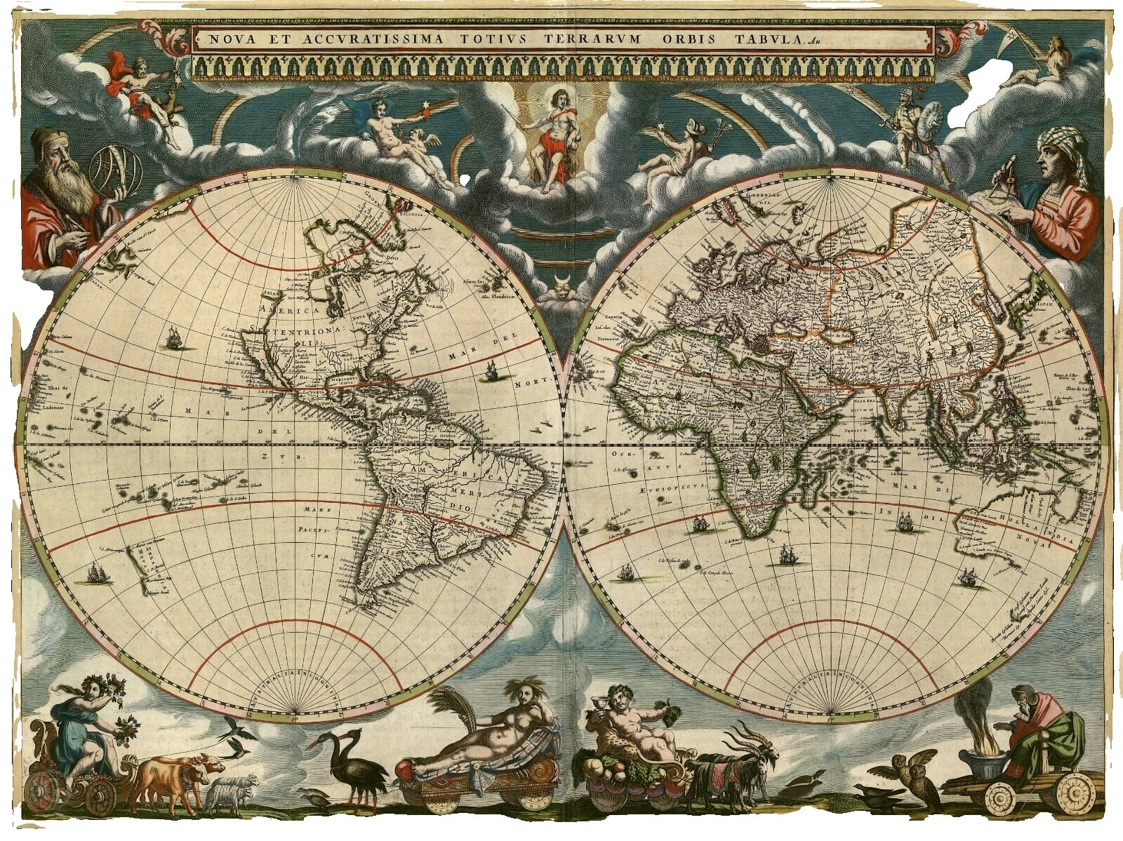 Vintage Reproduction Antique Atlas