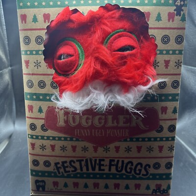 Fuggler Ugly Monster FESTIVE FUGGS EDITION 9'' Christmas Santa Plush Brand NEW