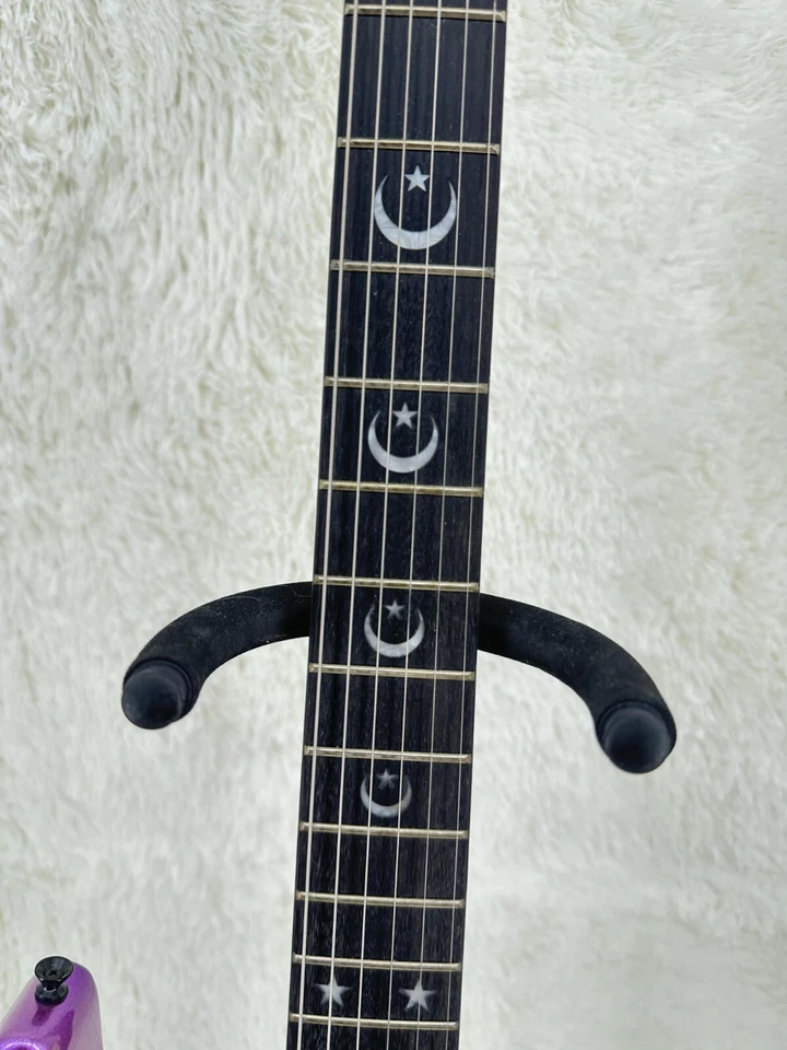 ESP Kirk Hammett Metallic Purple Ouija Board E-Gitarre Mahagoni Korpus - Bild 4 von 4