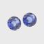 thumbnail 3 - Natural Flawless Ceylon Royal Blue Sapphire Loose Round Gemstone Cut Pair 8x8 MM