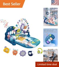 All-in-One Piano Activity Gym with 5 Toys for Infant Development - 0-12