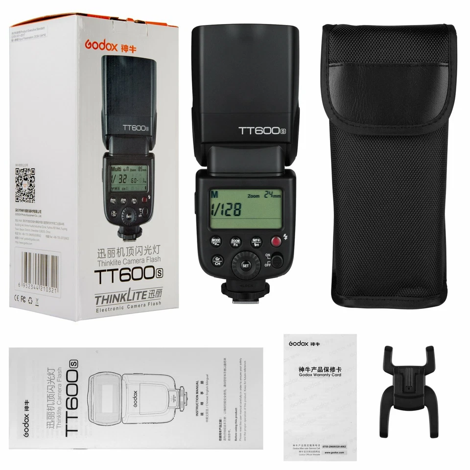 Godox TT600 2.4G HSS GN60 Camera Flash Light Speedlite for Canon Nikon Sony Fuji - Image 2 of 4