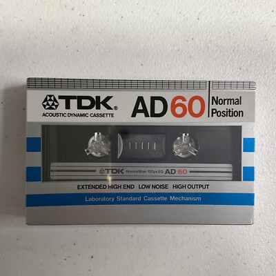 TDK AD-X60 Normal Position Blank Audio Cassette