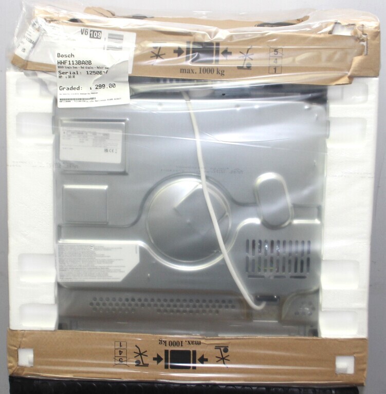 Graded HHF113BA0B BOSCH Single Oven Red display Hotair oven wi