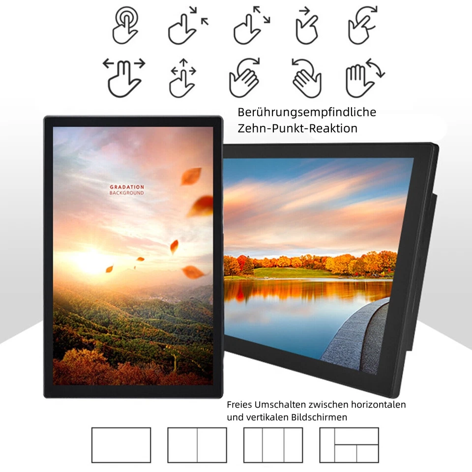 21,5 Zoll große Industrielle Android-Tablet Wifi Tabletten PC Bluetooth 2GB+16GB - Bild 1 von 4