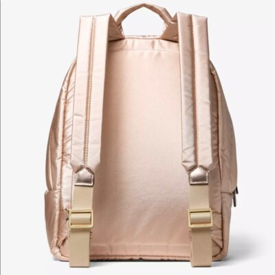 S Michael Kors Rae Medium Quilted Nylon Rose Gold Backpack 35F1G5RB6M NWT $368 Y Michael Kors Rae Medium Quilted Nylon Rose Gold Backpack  main image 4