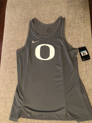 Nike Oregon Ducks Team Apparel Singlet Shirt Dri-FIT Women's M Gray Tank 930833
