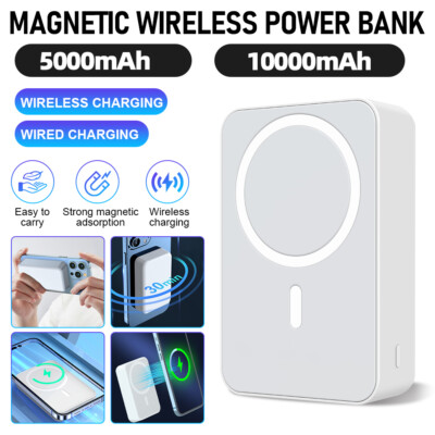 10000mAh Magnetic Power Bank Battery Pack For iPhone MagSafe 16/15/14/13 Pro Max