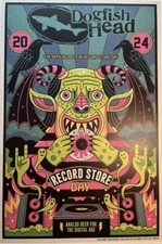 RECORD STORE DAY 2024 RSD PROMO Poster 11”x17”. Dogfish Head Beer Sponsor Lp NEW