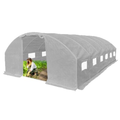4iQ Gewächshaus Folientunnel 3x6m Grau 19 mm