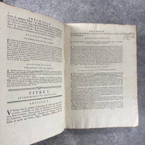 RODIER. QUESTIONS SUR L'ORDONNANCE DE LOUIS XIV, DU MOIS D'AVRIL 1667. 1777. - Picture 8 of 24