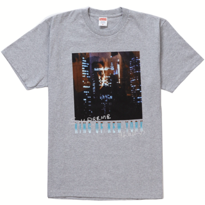 Supreme King Of New York Tee Heather Grey Size Large SS19 | eBay